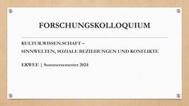 Forschungskolloquium SoSe2024